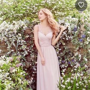 Hayley Paige Style 5664 Navy Blue Bridesmaid Dress